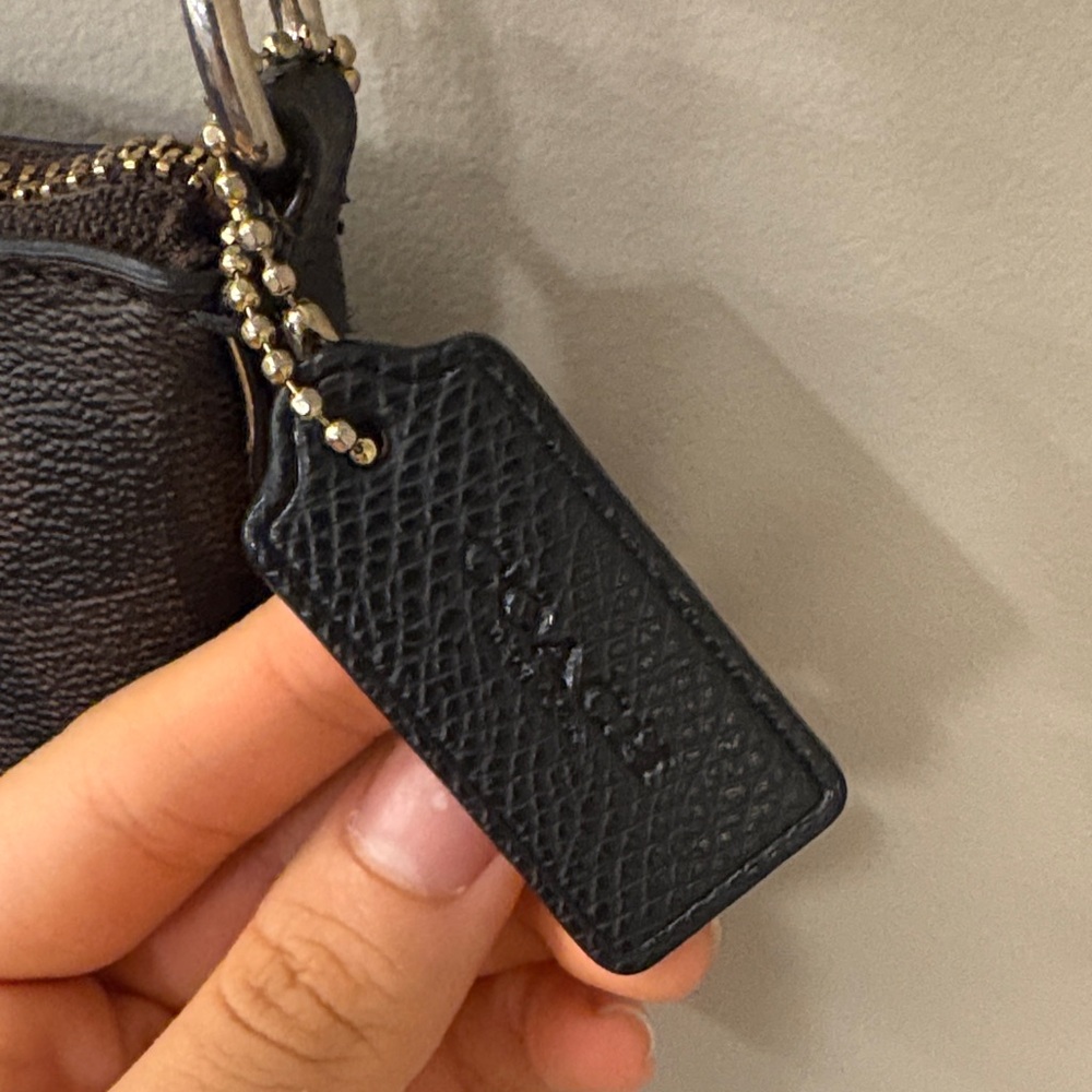 Coach Signature Black and Brown Crossbody Bag - Picture 4 of 5